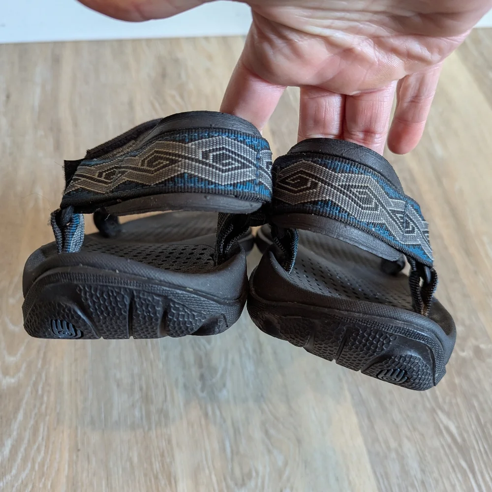 Teva Size 11 Blue and Black Sandals Versatile Outdoor‎ Comfort
